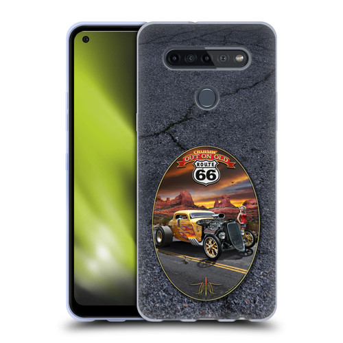 Larry Grossman Retro Collection Route 66 Hot Rod Coupe Soft Gel Case for LG K51S