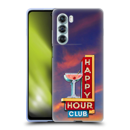 Larry Grossman Retro Collection Happy Hour Club Soft Gel Case for Motorola Edge S30 / Moto G200 5G