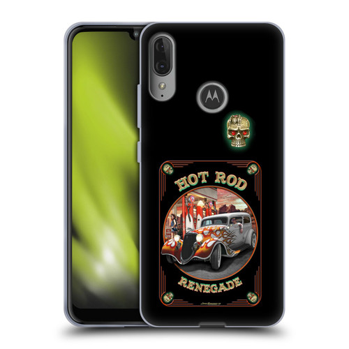 Larry Grossman Retro Collection Hot Rod Renegade Soft Gel Case for Motorola Moto E6 Plus