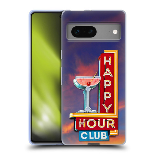 Larry Grossman Retro Collection Happy Hour Club Soft Gel Case for Google Pixel 7