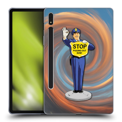Larry Grossman Retro Collection Stop Pigging Out Soft Gel Case for Samsung Galaxy Tab S8
