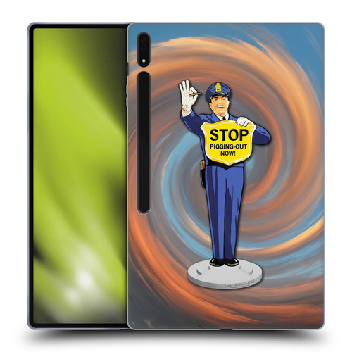 Larry Grossman Retro Collection Stop Pigging Out Soft Gel Case for Samsung Galaxy Tab S8 Ultra