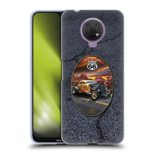 Larry Grossman Retro Collection Route 66 Hot Rod Coupe Soft Gel Case for Nokia G10