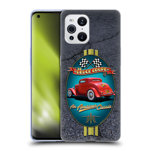 Larry Grossman Retro Collection Deuce Coupe Classic Soft Gel Case for OPPO Find X3 / Pro