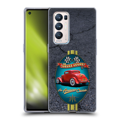 Larry Grossman Retro Collection Deuce Coupe Classic Soft Gel Case for OPPO Find X3 Neo / Reno5 Pro+ 5G