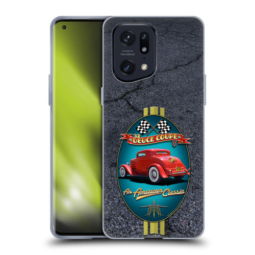 Larry Grossman Retro Collection Deuce Coupe Classic Soft Gel Case for OPPO Find X5 Pro