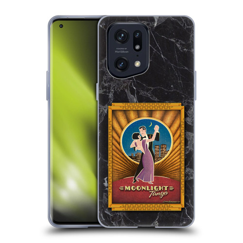 Larry Grossman Retro Collection Moonlight Tango Soft Gel Case for OPPO Find X5 Pro