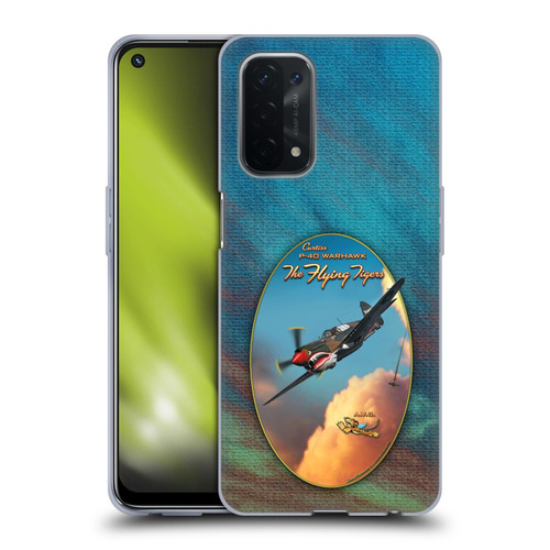 Larry Grossman Retro Collection P-40 Warhawk Flying Tiger Soft Gel Case for OPPO A54 5G