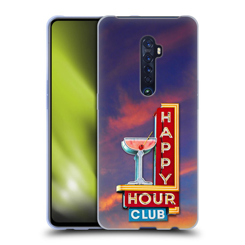 Larry Grossman Retro Collection Happy Hour Club Soft Gel Case for OPPO Reno 2
