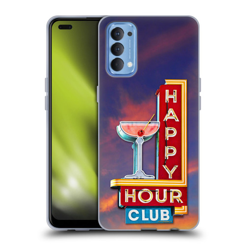 Larry Grossman Retro Collection Happy Hour Club Soft Gel Case for OPPO Reno 4 5G