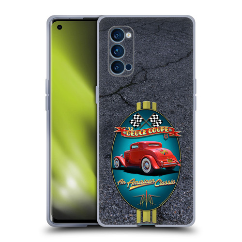 Larry Grossman Retro Collection Deuce Coupe Classic Soft Gel Case for OPPO Reno 4 Pro 5G