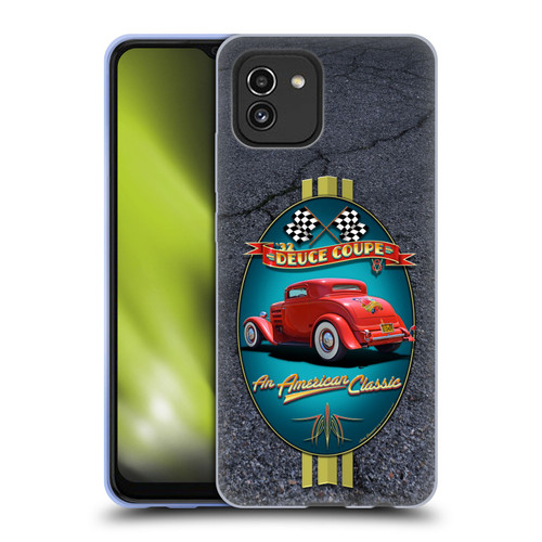 Larry Grossman Retro Collection Deuce Coupe Classic Soft Gel Case for Samsung Galaxy A03 (2021)