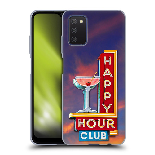 Larry Grossman Retro Collection Happy Hour Club Soft Gel Case for Samsung Galaxy A03s (2021)
