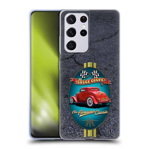 Larry Grossman Retro Collection Deuce Coupe Classic Soft Gel Case for Samsung Galaxy S21 Ultra 5G