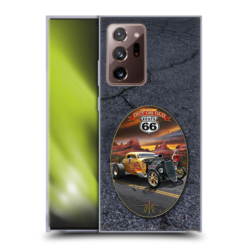 Larry Grossman Retro Collection Route 66 Hot Rod Coupe Soft Gel Case for Samsung Galaxy Note20 Ultra / 5G