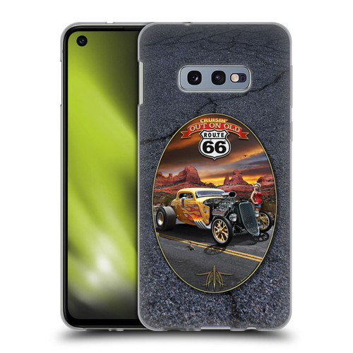 Larry Grossman Retro Collection Route 66 Hot Rod Coupe Soft Gel Case for Samsung Galaxy S10e