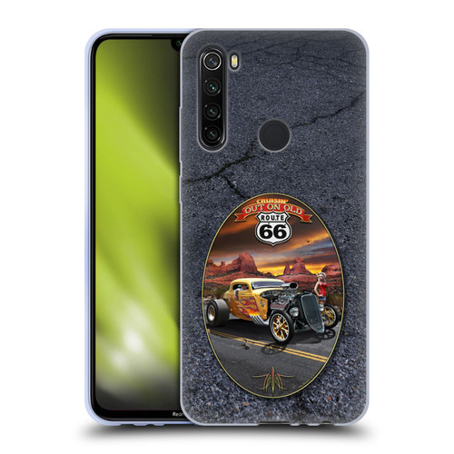 Larry Grossman Retro Collection Route 66 Hot Rod Coupe Soft Gel Case for Xiaomi Redmi Note 8T