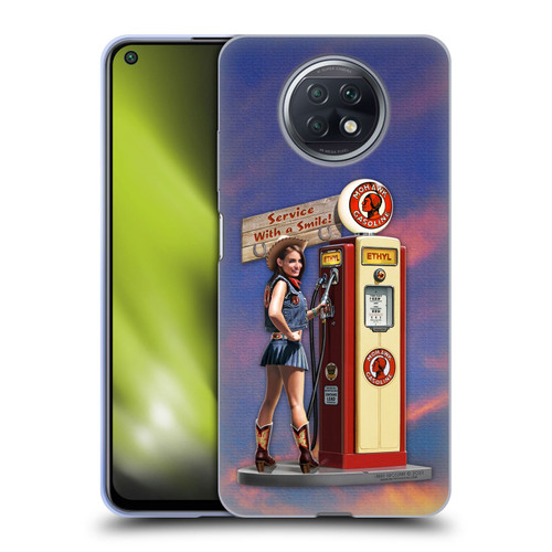 Larry Grossman Retro Collection Gasoline Girl Soft Gel Case for Xiaomi Redmi Note 9T 5G