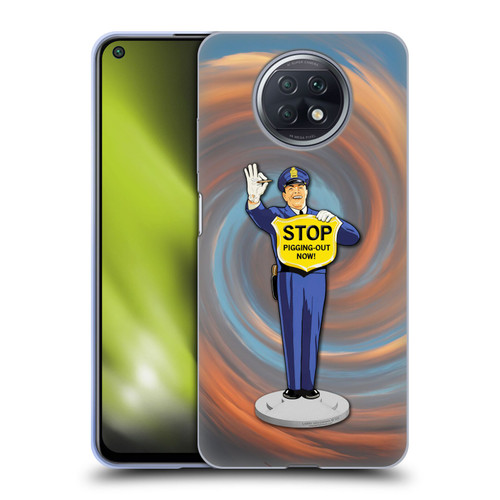 Larry Grossman Retro Collection Stop Pigging Out Soft Gel Case for Xiaomi Redmi Note 9T 5G