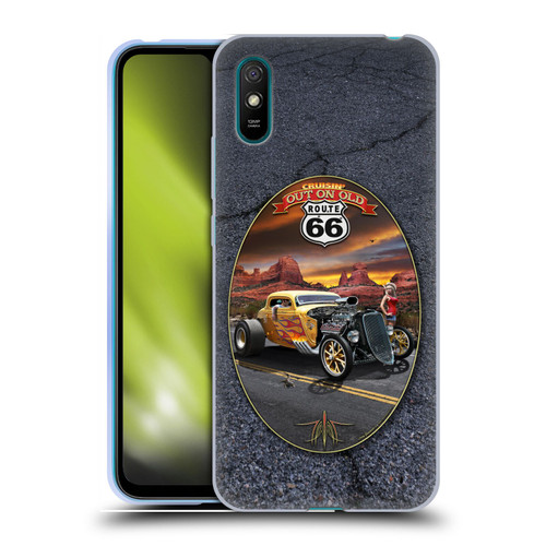 Larry Grossman Retro Collection Route 66 Hot Rod Coupe Soft Gel Case for Xiaomi Redmi 9A / Redmi 9AT