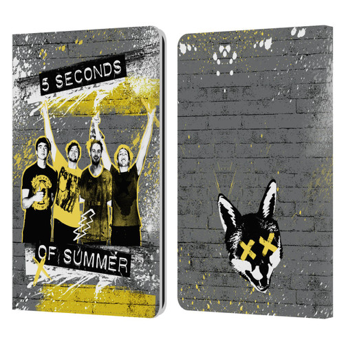 5 Seconds of Summer Posters Splatter Leather Book Wallet Case Cover For Amazon Kindle Paperwhite 1 / 2 / 3