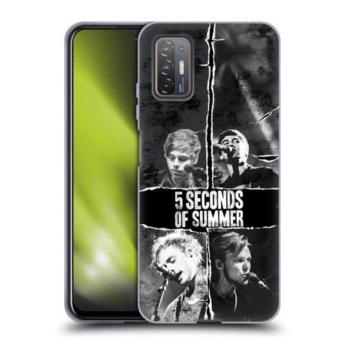 5 Seconds of Summer Posters Torn Papers 2 Soft Gel Case for HTC Desire 21 Pro 5G