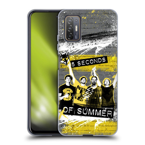 5 Seconds of Summer Posters Splatter Soft Gel Case for HTC Desire 21 Pro 5G
