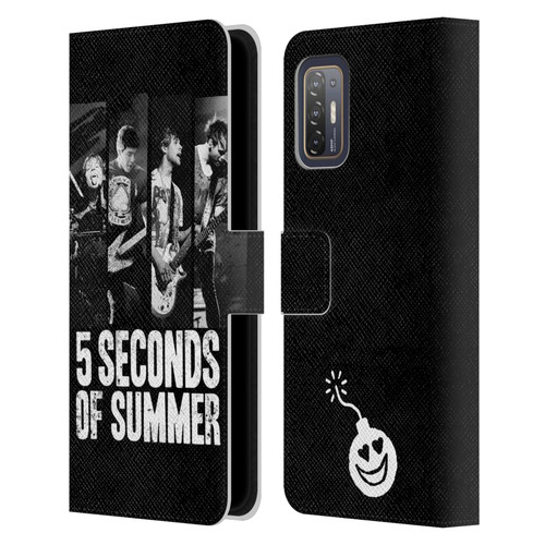 5 Seconds of Summer Posters Strips Leather Book Wallet Case Cover For HTC Desire 21 Pro 5G