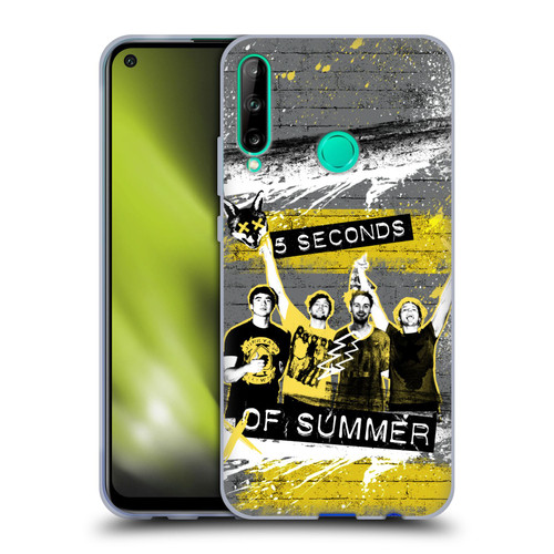 5 Seconds of Summer Posters Splatter Soft Gel Case for Huawei P40 lite E