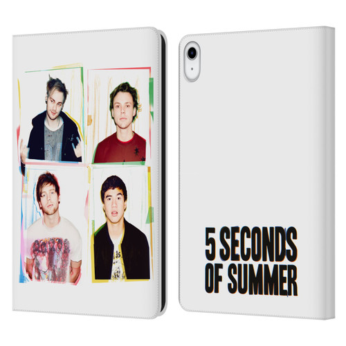 5 Seconds of Summer Posters Polaroid Leather Book Wallet Case Cover For Apple iPad 10.9 (2022)