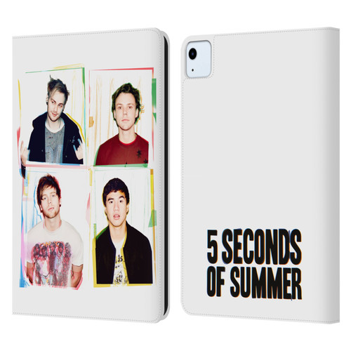 5 Seconds of Summer Posters Polaroid Leather Book Wallet Case Cover For Apple iPad Air 2020 / 2022
