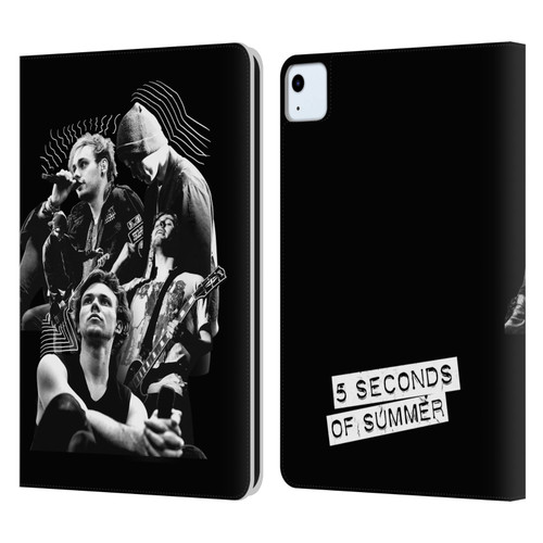 5 Seconds of Summer Posters Punkzine 2 Leather Book Wallet Case Cover For Apple iPad Air 2020 / 2022