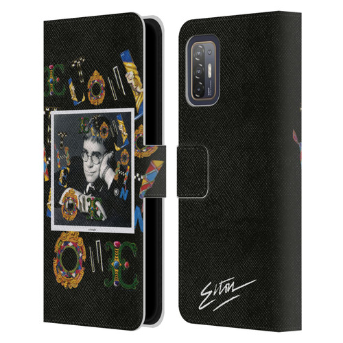 Elton John Artwork The One Single Leather Book Wallet Case Cover For HTC Desire 21 Pro 5G
