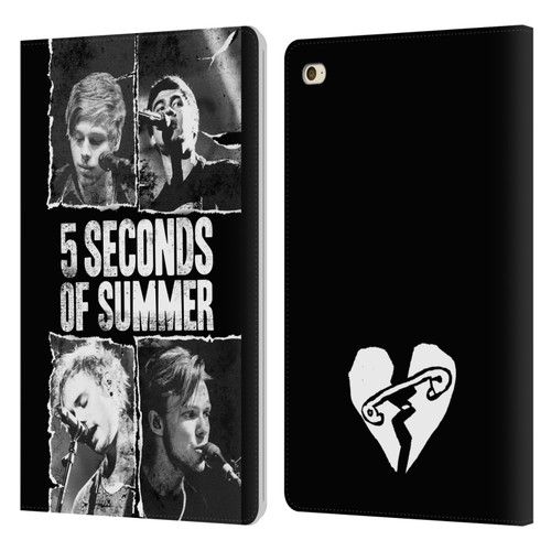 5 Seconds of Summer Posters Torn Papers 2 Leather Book Wallet Case Cover For Apple iPad mini 4