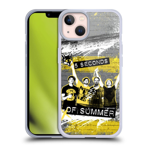 5 Seconds of Summer Posters Splatter Soft Gel Case for Apple iPhone 13