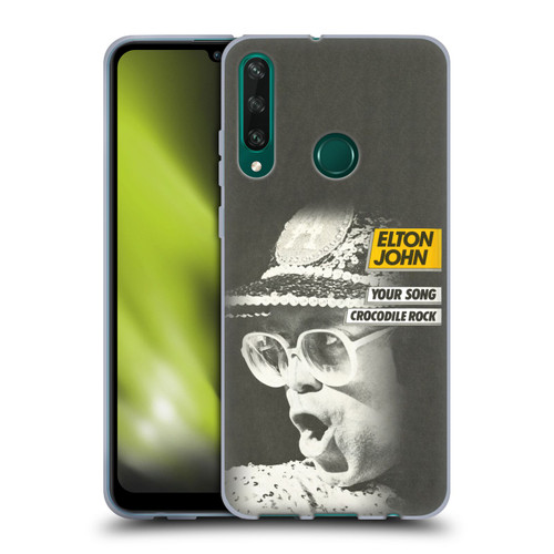 Elton John Artwork Your Song Single Soft Gel Case for Huawei Y6p
