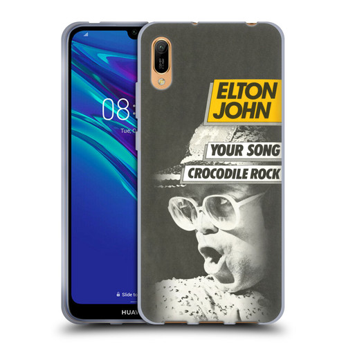 Elton John Artwork Your Song Single Soft Gel Case for Huawei Y6 Pro (2019)