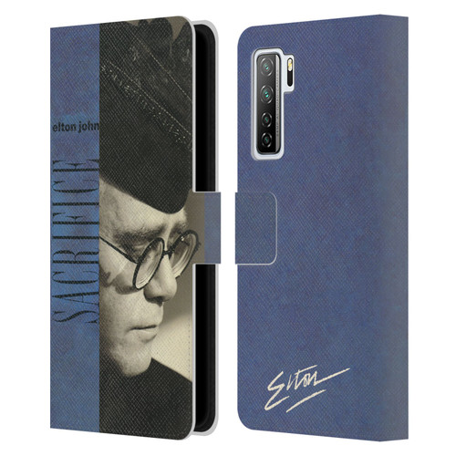 Elton John Artwork Sacrifice Single Leather Book Wallet Case Cover For Huawei Nova 7 SE/P40 Lite 5G