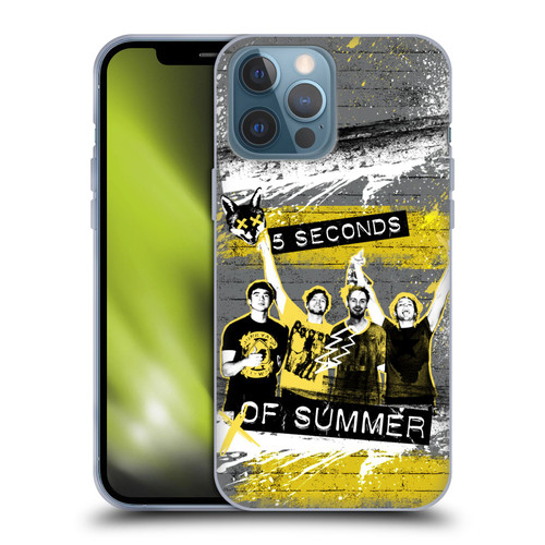 5 Seconds of Summer Posters Splatter Soft Gel Case for Apple iPhone 13 Pro Max