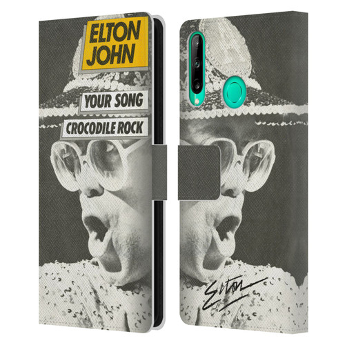 Elton John Artwork Your Song Single Leather Book Wallet Case Cover For Huawei P40 lite E