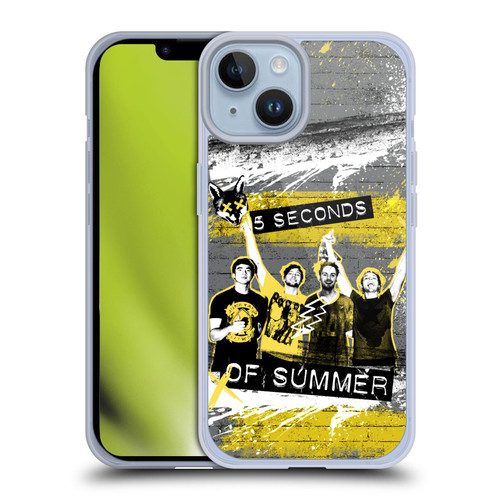 5 Seconds of Summer Posters Splatter Soft Gel Case for Apple iPhone 14