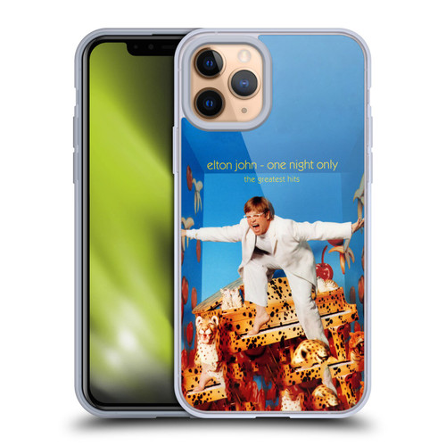 Elton John Artwork One Night Only Album Soft Gel Case for Apple iPhone 11 Pro & MagSafe