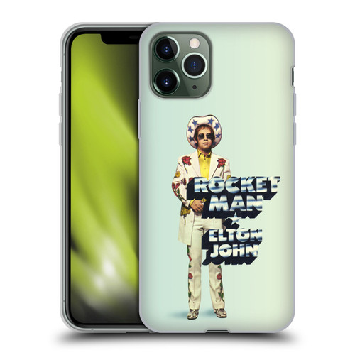 Elton John Artwork Rocket Man Single Soft Gel Case for Apple iPhone 11 Pro
