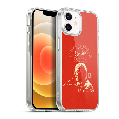 Elton John Artwork Crocodile Rock Single Soft Gel Case for Apple iPhone 12 / iPhone 12 Pro & MagSafe