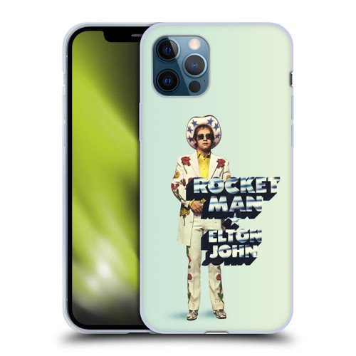 Elton John Artwork Rocket Man Single Soft Gel Case for Apple iPhone 12 / iPhone 12 Pro