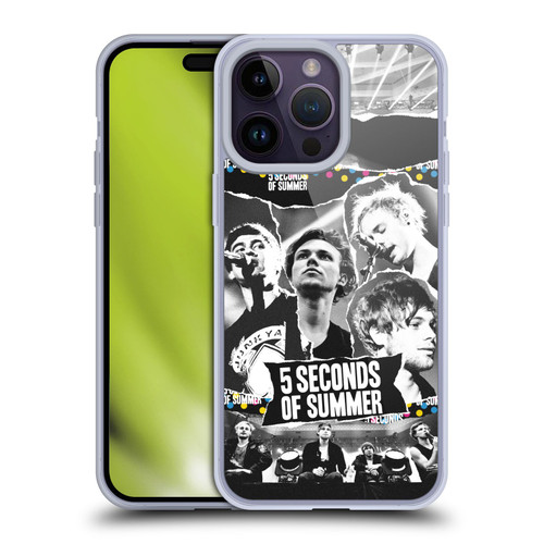 5 Seconds of Summer Posters Torn Papers 1 Soft Gel Case for Apple iPhone 14 Pro Max