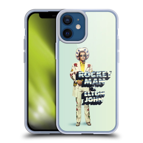 Elton John Artwork Rocket Man Single Soft Gel Case for Apple iPhone 12 Mini & MagSafe