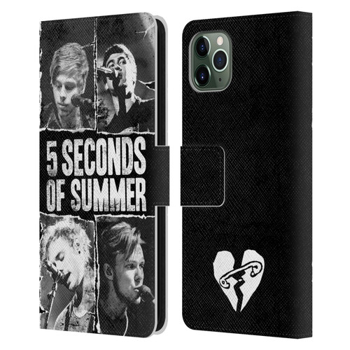 5 Seconds of Summer Posters Torn Papers 2 Leather Book Wallet Case Cover For Apple iPhone 11 Pro Max