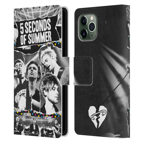 5 Seconds of Summer Posters Torn Papers 1 Leather Book Wallet Case Cover For Apple iPhone 11 Pro