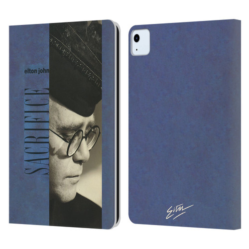 Elton John Artwork Sacrifice Single Leather Book Wallet Case Cover For Apple iPad Air 2020 / 2022